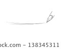 Fountain pen and double line illustration - a material that can be used to decorate titles and headings. 138345311