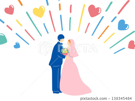 Wedding bride and groom 138345484