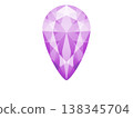 梨形明亮式切割寶石（紫色）4/10 138345704