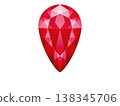 梨形明亮式切割寶石（紅色）2/10 138345706