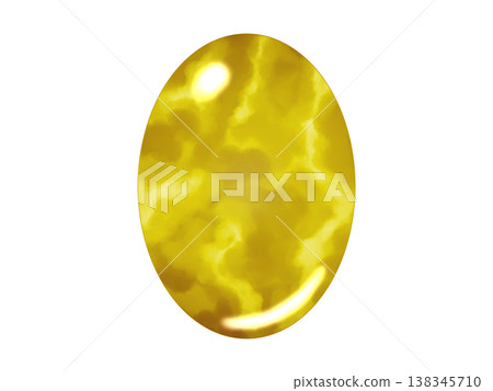 Cabochon cut gemstone (yellow) 9/10 Cabochon cut gemstone (yellow) 9/10 138345710