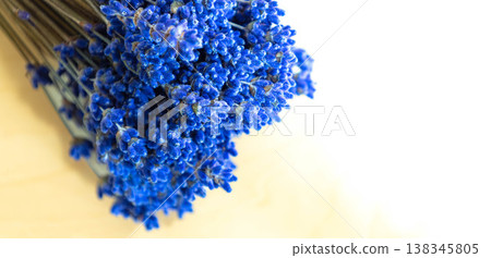 A bouquet of lavender, the brand image of Furano, Hokkaido in summer. A bouquet of lavender, the brand image of Furano, Hokkaido in summer. 138345805