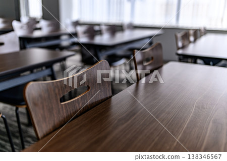 Wooden chair back and desk Wooden chair back and desk 138346567