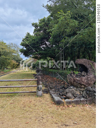 This is the entrance to Jeju Island is outdoor park. This is the entrance to Jeju Island is outdoor park. 138346918