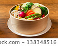 Steamed vegetables 138348516