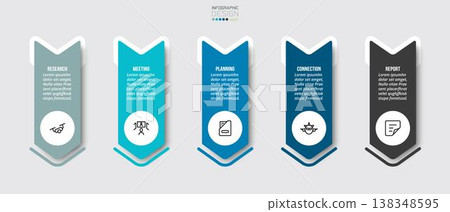 Business or marketing infographic template. Business or marketing infographic template. 138348595