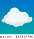 Cloud fluffy white in blue sky 138348720