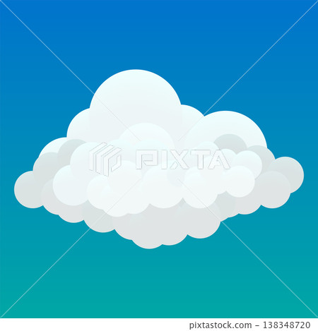 Cloud fluffy white in blue sky Cloud fluffy white in blue sky 138348720