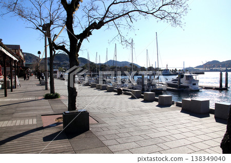 Landscape of Nagasaki city center, around Nagasaki Port 138349040