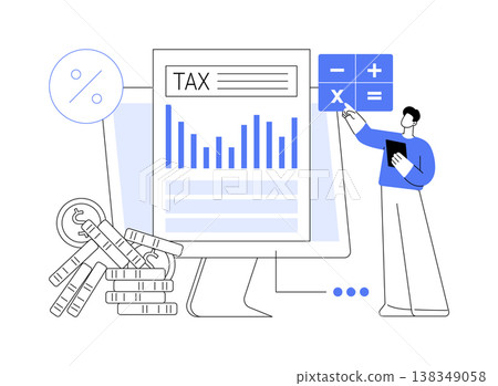 Tax Savings Strategies abstract concept vector illustration. Tax Savings Strategies abstract concept vector illustration. 138349058
