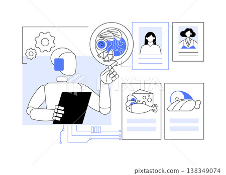 AI-Smart Consumer Dietary Trend Analysis abstract concept vector illustration. 138349074