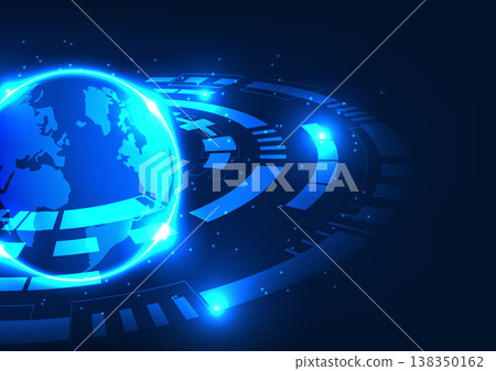 Earth technology background The technology invented by humans is a communication system. internet system that comes to help do international business and storage technology within the network Earth technology background The technology invented by humans is a communication system. internet system that comes to help do international business and storage technology within the network 138350162