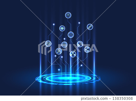 Technology circle smart Technology circle smart 138350308
