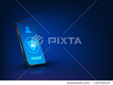 Smart phone technology Mobile screen with shield and lock with technology circle Refers to the security technology in the phone that protects the data and viruses from entering the phone. Smart phone technology Mobile screen with shield and lock with technology circle Refers to the security technology in the phone that protects the data and viruses from entering the phone. 138350425