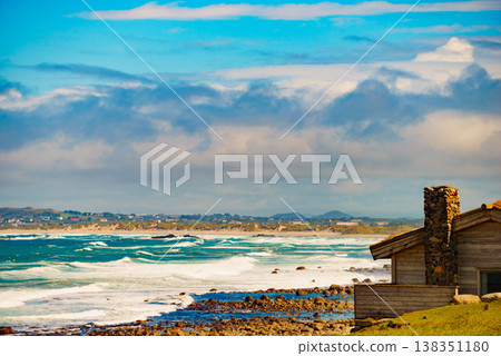 Coastline in south Norway, national road Jaeren Coastline in south Norway, national road Jaeren 138351180