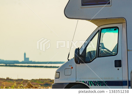 Caravan at Las Salinas, Cabo de Gata, Spain 138351238