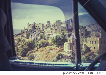 Tower houses in Vathia Greece Mani Peninsula 138351445