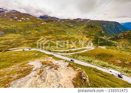 Mountains landscape. Norwegian route Sognefjellet 138351471
