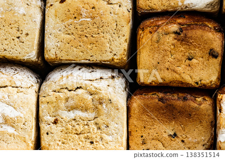 Many rustic fresh bread loaves Many rustic fresh bread loaves 138351514