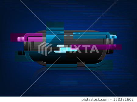 3D simulation VR technology It's the technology that made it into the Metaverse, a virtual reality simulation. Used in the gaming industry Be Vector 3D simulation VR technology It's the technology that made it into the Metaverse, a virtual reality simulation. Used in the gaming industry Be Vector 138351602