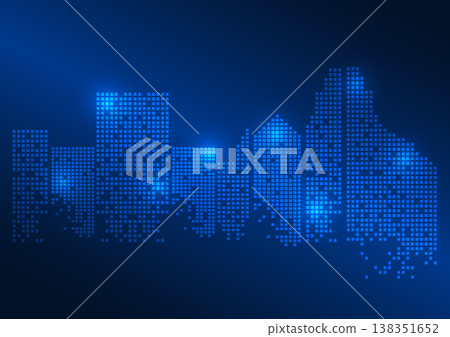 Smart city background It's an unmanned smart city pixel concept city. with a system to connect people in the city through a network system and made business in the city expand Smart city background It's an unmanned smart city pixel concept city. with a system to connect people in the city through a network system and made business in the city expand 138351652