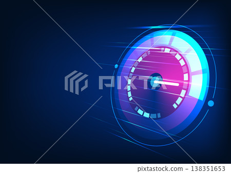 Technology acceleration screen It's a vector illustration. Suitable for game screens, car screens, or work related to technology. The technology background is highlighted in blue tones for fast lines. Technology acceleration screen It's a vector illustration. Suitable for game screens, car screens, or work related to technology. The technology background is highlighted in blue tones for fast lines. 138351653