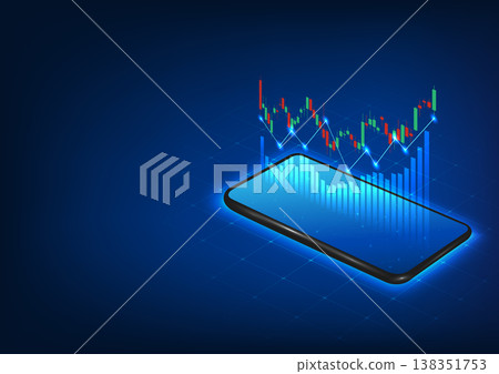 Smartphone technology allows you to trade stocks through your mobile phone while monitoring stock prices. Company growth It is a mobile phone that displays stock graphs. Smartphone technology allows you to trade stocks through your mobile phone while monitoring stock prices. Company growth It is a mobile phone that displays stock graphs. 138351753