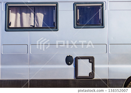Side view of campervan 138352007