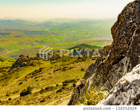 Mountain landscape Torcal de Antequera, Spain 138352024
