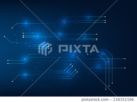 Circuit board technology background, The circuit board sends signals to the operation of electronic devices. Is a sector image used as a wallpaper image for illustrations related to technology 138352106