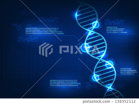 Medical technology DNA has a link with a number code, which represents a medical technology that shows DNA information. to bring information to research and think of medicines to treat patients' Medical technology DNA has a link with a number code, which represents a medical technology that shows DNA information. to bring information to research and think of medicines to treat patients' 138352112