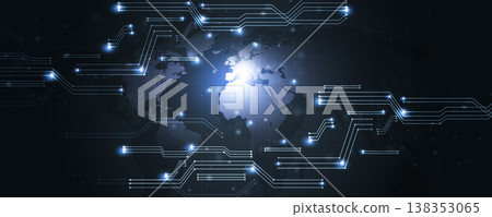 web global technology communication and connection banner web global technology communication and connection banner 138353065