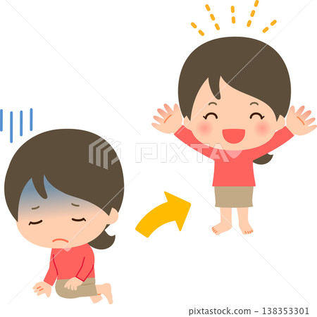 A young woman who recovered from illness A young woman who recovered from illness 138353301