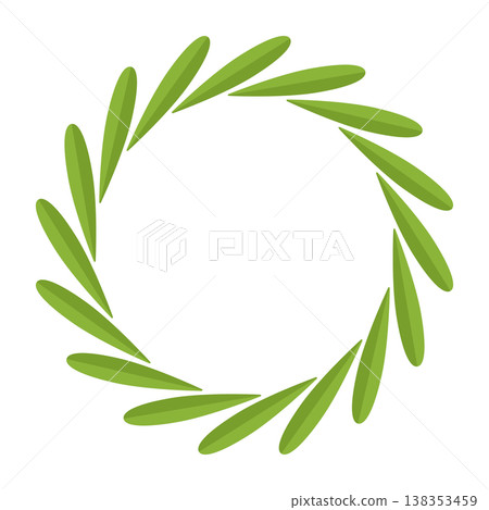 薰衣草葉圓形框架 薰衣草葉圓形框架 138353459