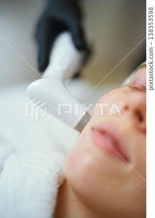 Facial treatment with advanced technology in spa environment Facial treatment with advanced technology in spa environment 138353598