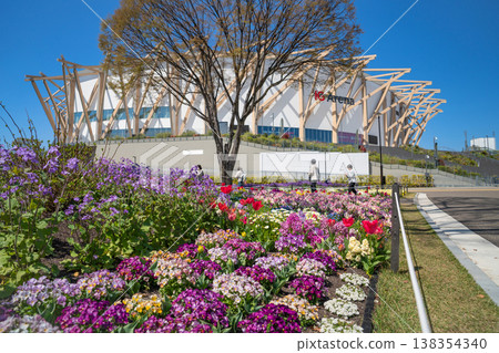春天的名城公園:名城公園花卉廣場,花朵盛開(愛知縣名古屋市) 春天的名城公園:名城公園花卉廣場,花朵盛開(愛知縣名古屋市) 138354340