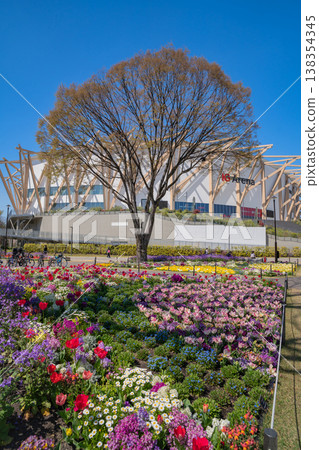 Meijo Park in spring: Meijo Park Flower Plaza, where flowers are in full bloom (Nagoya City, Aichi Prefecture) Meijo Park in spring: Meijo Park Flower Plaza, where flowers are in full bloom (Nagoya City, Aichi Prefecture) 138354345