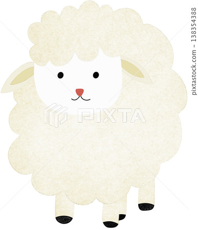 white sheep animal 138354388