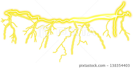 yellow electric lightning 138354403