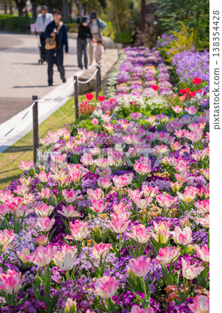 Meijo Park in spring: Meijo Park Flower Plaza, where flowers are in full bloom (Nagoya City, Aichi Prefecture) Meijo Park in spring: Meijo Park Flower Plaza, where flowers are in full bloom (Nagoya City, Aichi Prefecture) 138354428