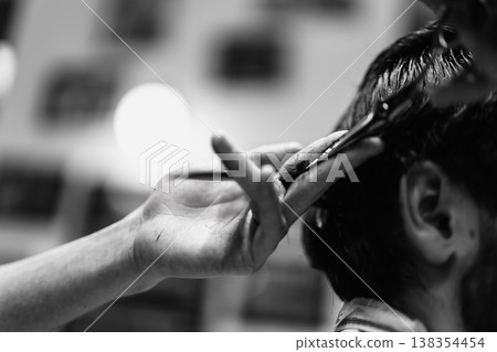 Intimate Monochrome Exploration Of Barbering Techniques Emphasizing Tool Motion And Hand Placement Intimate Monochrome Exploration Of Barbering Techniques Emphasizing Tool Motion And Hand Placement 138354454
