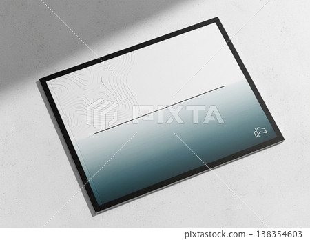 Minimal Gradient Card Mockup Clean Modern Design 138354603