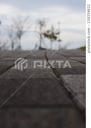 A sidewalk tile A sidewalk tile 138354622