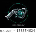 Micro Assembly Robotic Hand Futuristic Industry Concept 138354624