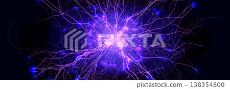 Artificial intelligence neural network web background, glowing neurone tree lines BG for science presentation, medical research, neurology AI forum. Neural networks backgrounds. Vector illustration Artificial intelligence neural network web background, glowing neurone tree lines BG for science presentation, medical research, neurology AI forum. Neural networks backgrounds. Vector illustration 138354800