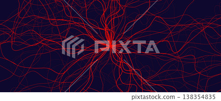 Blood Vessel Vein Wireframe Background, Micro Vascular Veins Lines Structure, Cardio Surgery Medicine Concept. Medical Endovascular Neurovascular Science Therapy Graphic. Vector Illustration. Blood Vessel Vein Wireframe Background, Micro Vascular Veins Lines Structure, Cardio Surgery Medicine Concept. Medical Endovascular Neurovascular Science Therapy Graphic. Vector Illustration. 138354835