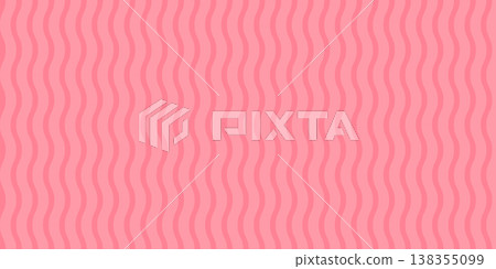 Abstract pink wavy background banner. Minimalist magenta fluid ripple pattern with smooth silk gradient. Modern pink clean aesthetic backdrop for feminine branding and social media header design. 138355099