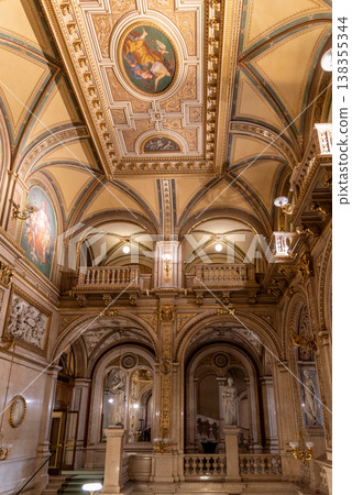 Interior of the Vienna State Opera house in Viena Austria Interior of the Vienna State Opera house in Viena Austria 138355344