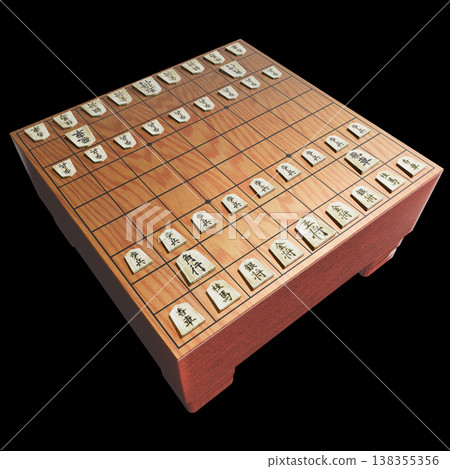 將棋（3DCG）黑色背景 138355356