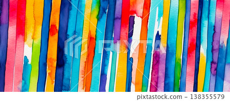 Bright abstract background with multicolored stripes 138355579